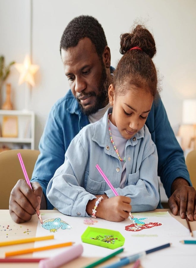 ستوريو مجموعة ستوريو الفنية والحرفية لتزيين الجدران بملصقات الأحجار الكريمة اللامعة، مجموعة الرسم بالألماس اللامع، للأعمار من 4 سنوات فما فوق - Image 2